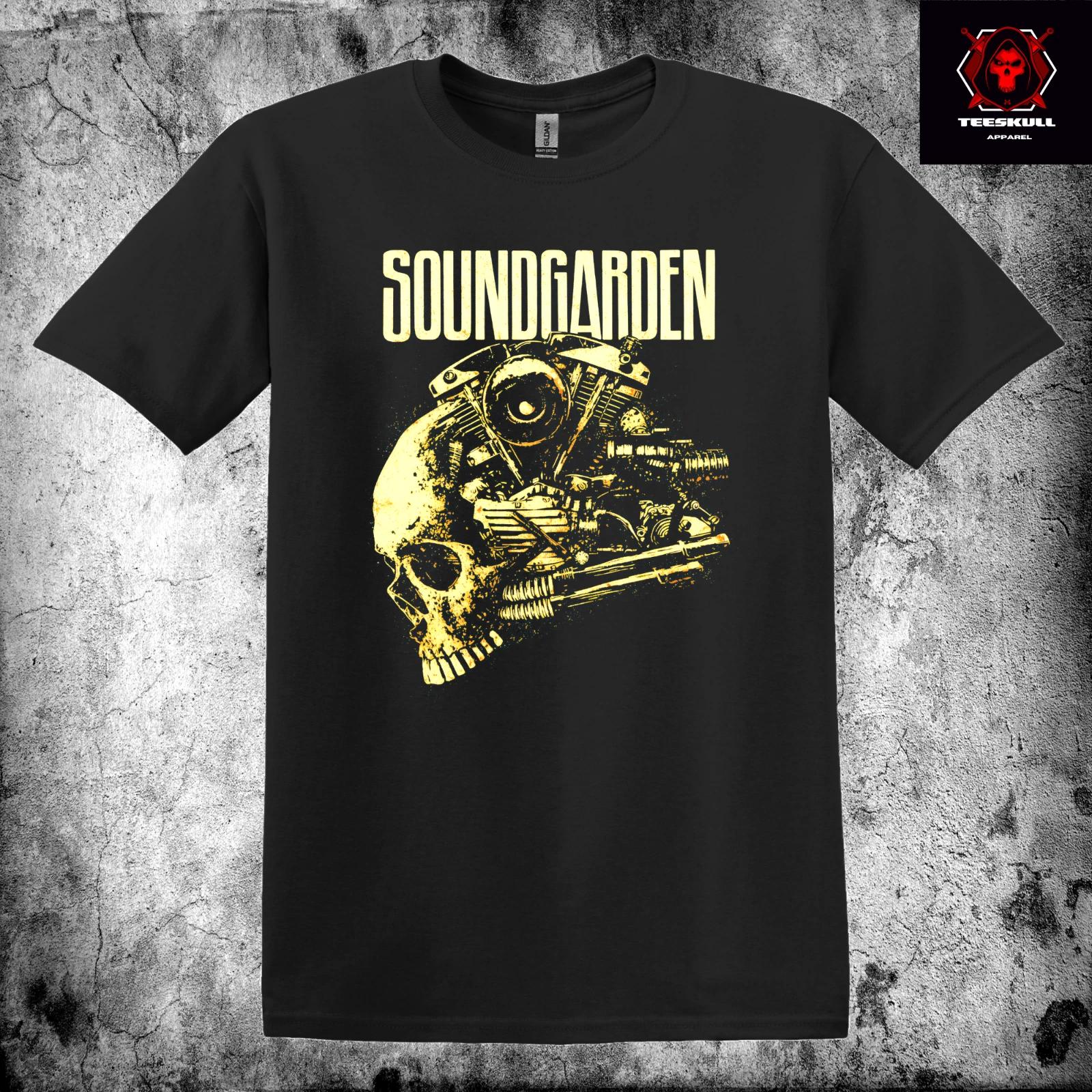Soundgarden Тяжелый Метал Рок Группа Премиум Хлопок Унисекс Футболка 2XL