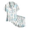 Children's Home Clothes Pajamas Set Short-sleeved Top Shorts Two-piece Set Outer Wear Play Cardigan Clothes