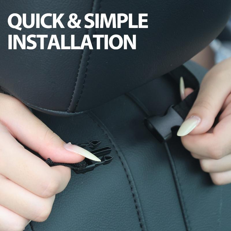 Car Back Seat Cover for Kids with 3 Pocket Storage Organizer Waterproof Kick Mats Backseat Protector Seat Back Kick Protector