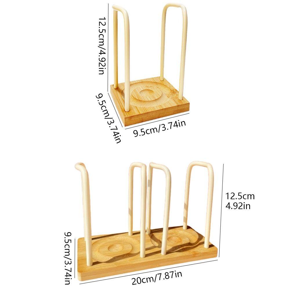 Multifunctional Cup Storage Rack Wooden Bottom Mug Display Stand Organizer  Counter