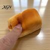 Milky Smell Toy Slow-Rising Bread Squeeze with Soft PU Fidget Elastic Foam Keychain Realistic Texture Stress Relief Decompression Gadget for