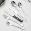 24pcs Stainless Steel Tableware Set Food Grade Tableware Fork and Spoon Set Mirror Finished Utensil Sets