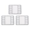 3PCS Rectangle Bead Mat Felt Beading Tray with Centimeter Alphabetic Scale for   Art Crafts Jewelry Making Bead Supplies