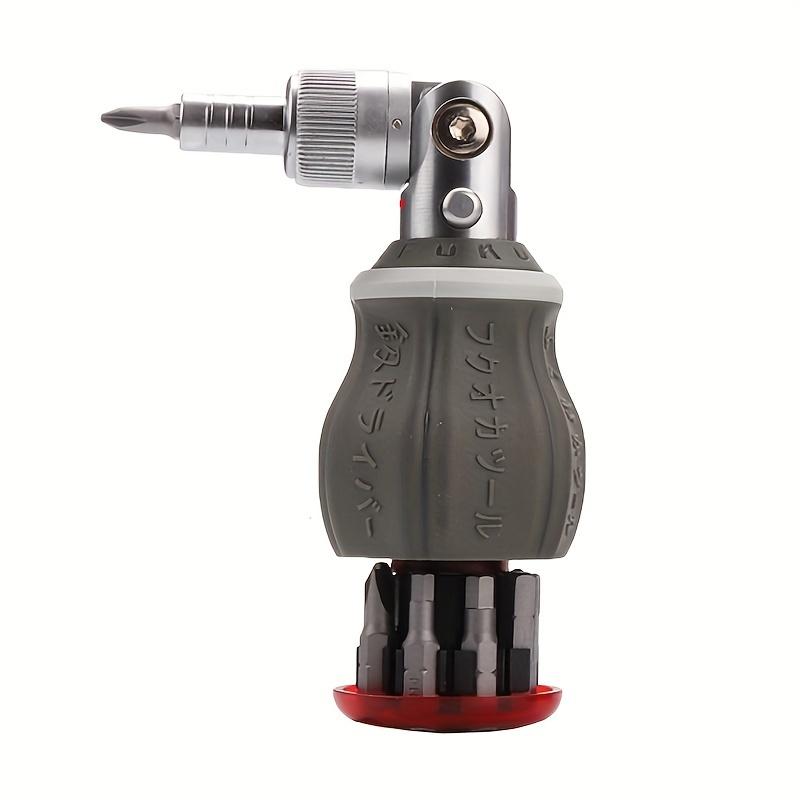 

1 шт. 8-в-1 трещоточная многофункциональная отвертка - Профессиональная угловая отвертка с магнитной функцией для ремонта и DIY-проектов 1pc