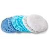 Mudder 20 Pieces 9 To 10 Inches Buffer Pads Car Polisher Bonnet Orbital Buffer Bonnets Microfiber Polishing Pad Cover