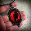Steampunks Gothic Necklace Black Bird Crow Choker Animal Jewelry Gothic Necklace
