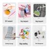 Colorful Self-Locking Silicone Cable Tie Keychain & Ornament Set
