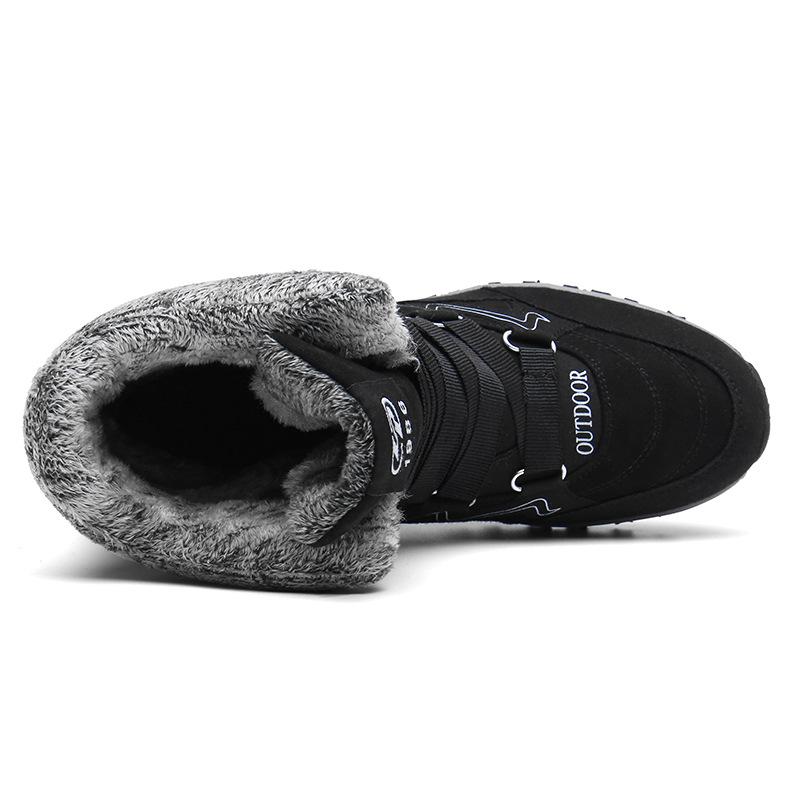 Winter High-top Cotton Thickened Couple Snow Boots Northeast Cold-resistant Large-size Men's and Women's Shoes