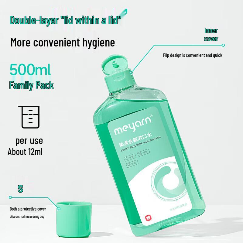 meyarn Fruit Fluoride Mouthwash Twin Pack