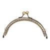 Metal Purse Frame 10.5cm Half Round Retro Arch Shape Lock Snap for Handbag Bag Making Sewing Crafts
