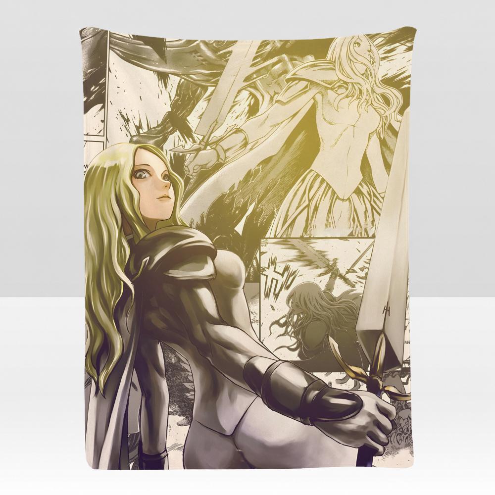 anime CClaymore Warrior Throw Soft Flannel Blanket for Bed Bedroom Sofa Picnic Throw Skinfriendly Breathable Gift Cover