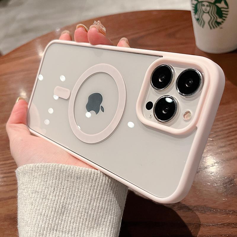 For Magsafe Magnetic Wireless Charging Case for iPhone 15 16 14 13 12 11 Pro Max Mini X Xs XR 7 8 Plus Hard Acrylic Clear Cover