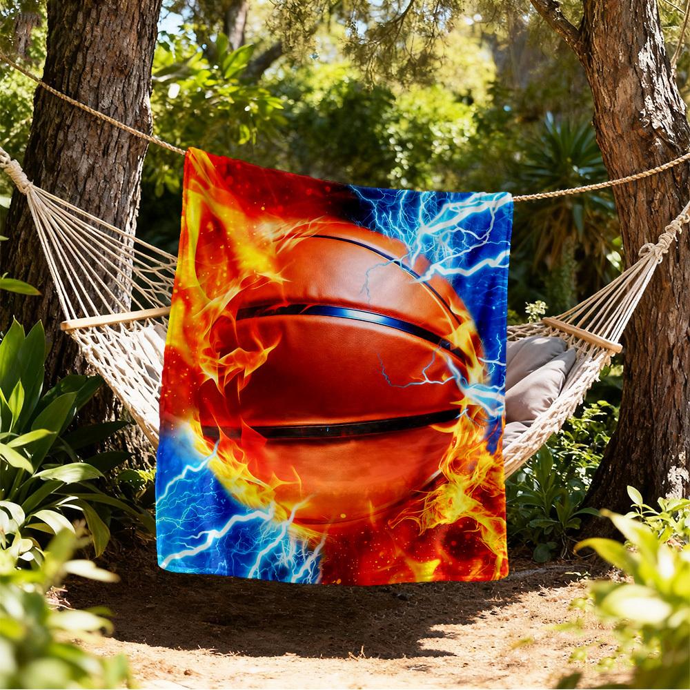 Fire Lightning Outdoor Flannel Blankets, Outdoor travel, Home Blankets, Fan Gifts,Suitable for All Seasons, Christmas Gifts. R1127027