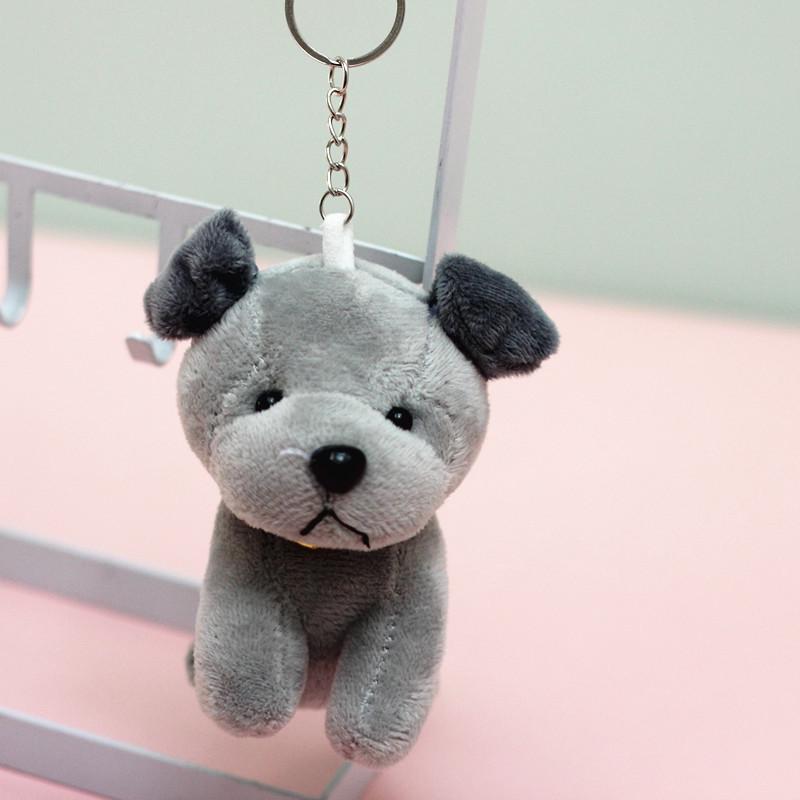 Puppy Plush Toy Keychain Pendant - Mini Animal Backpack Ornament & Gift
