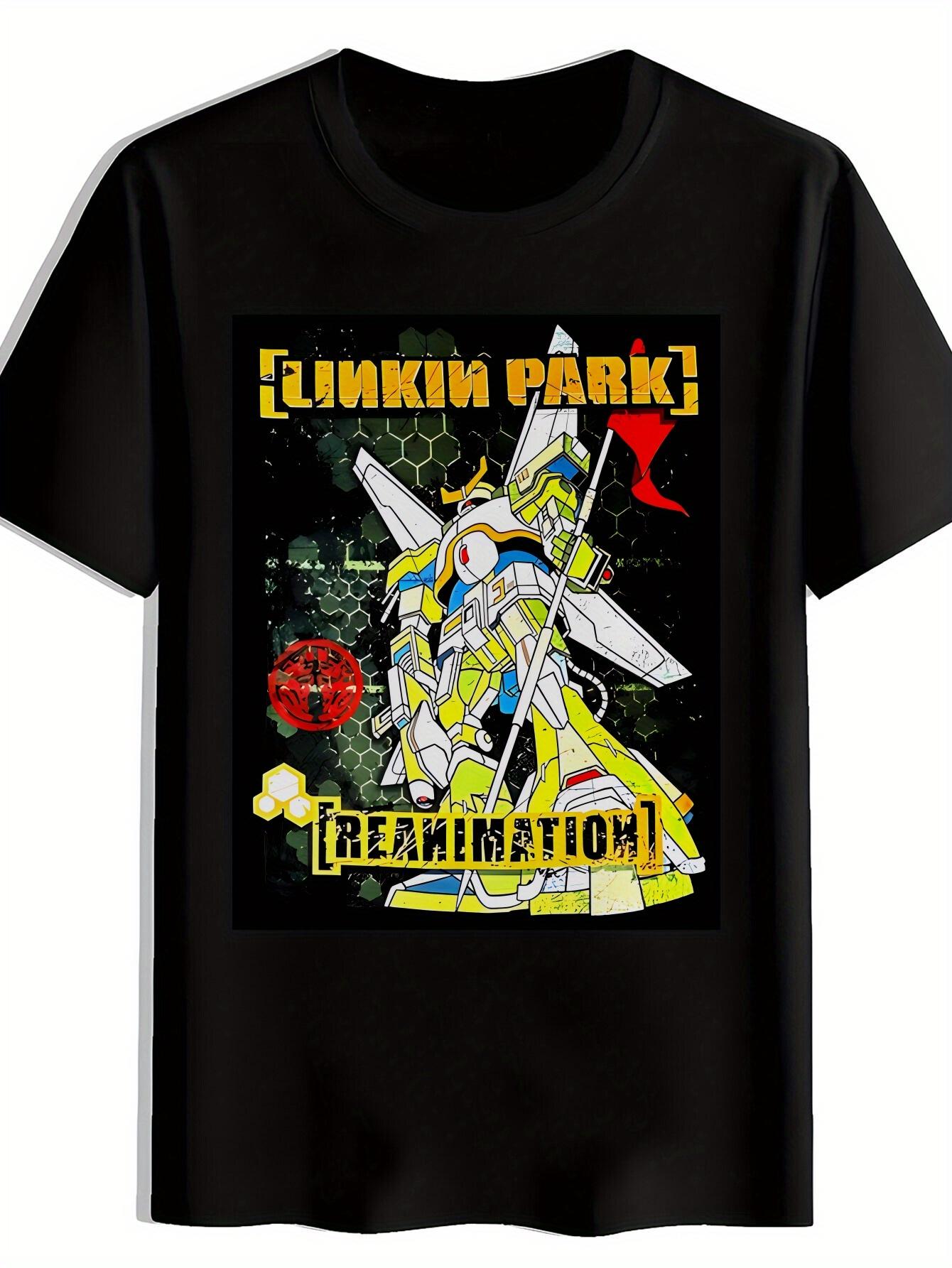 

Black Graphic T-shirt - Linkin Park Hybrid Theory Album Art & Reanimation Single Design S