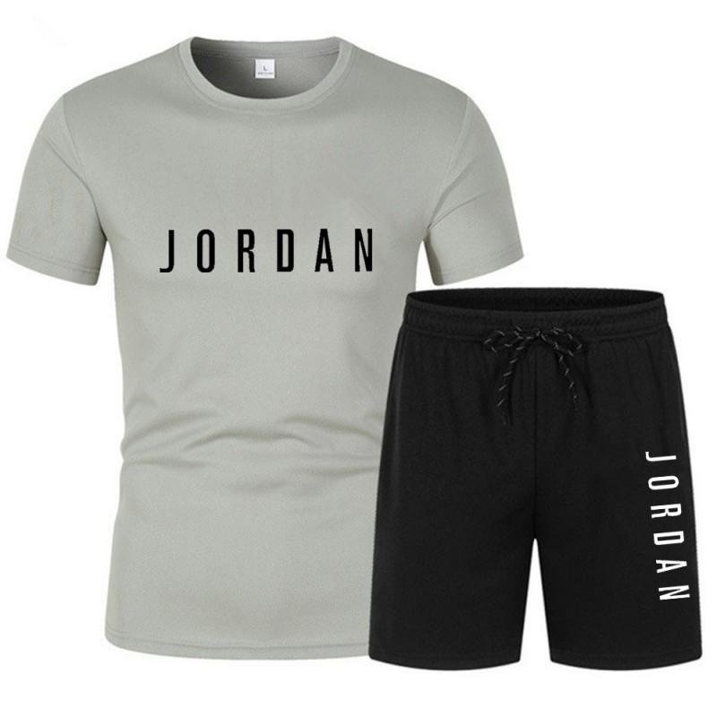 Mens Casual Shorts Set Breathable Mesh Cotton T-Shirt Sportswear Teens Adults