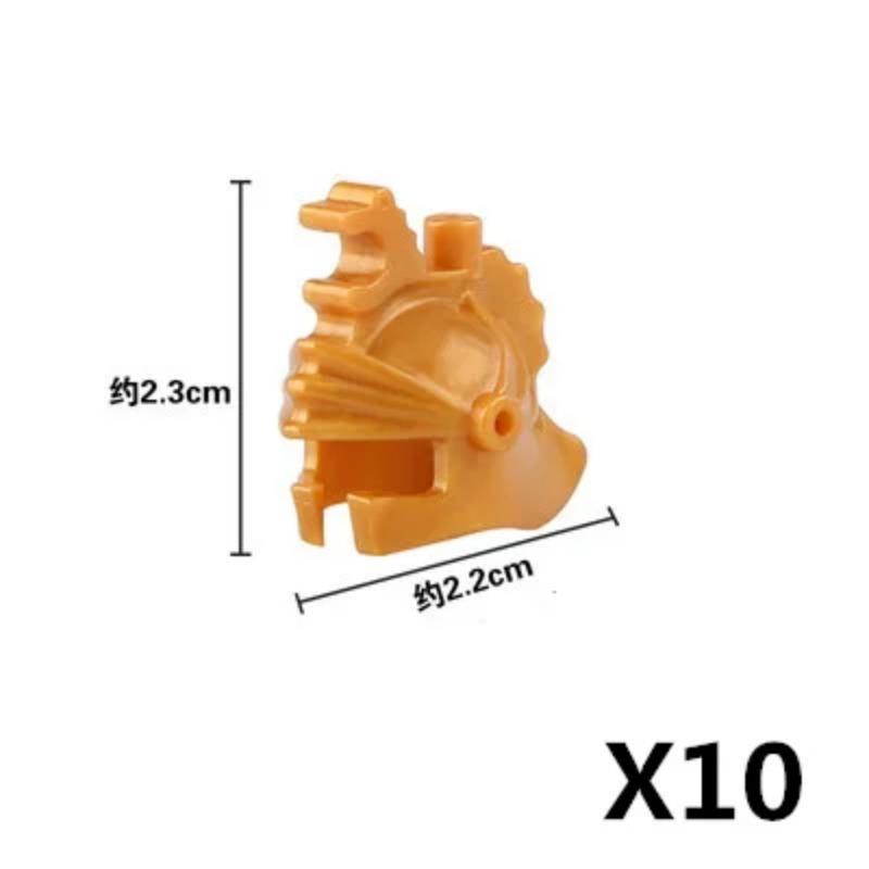 MOC Three Kingdoms Building Blocks Accessories Soldier Weapons Military Shield Sword Helmet Shoulder Armor Wings Mini Brick Toy