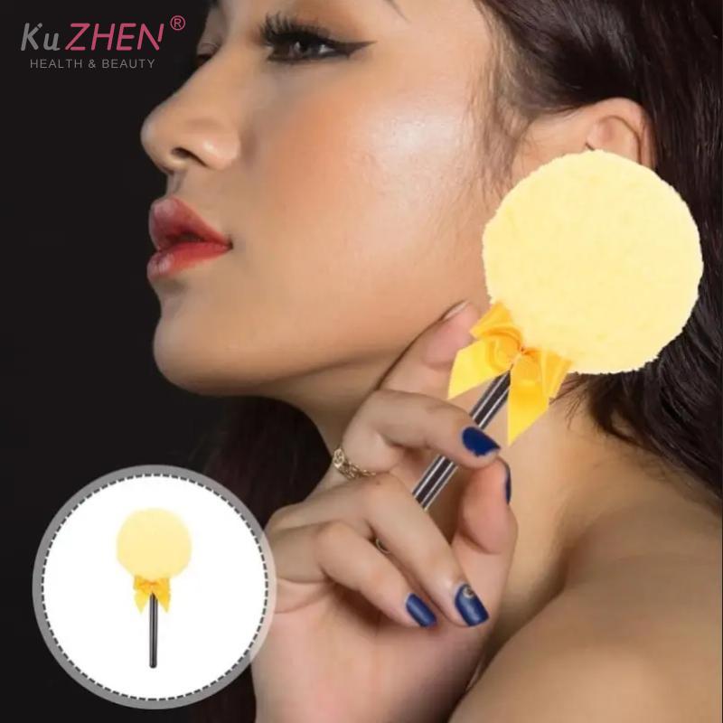 1PC Lollipop Body Powder Applicator Plush Powder Puff With Handle Body Powder Puff Soft Makeup Tool For Face And Body Easy ToUse