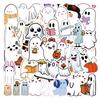 60 Cute Ghost Graffiti Stickers for Car, Luggage, Cup, and Stationery