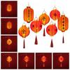 With Handle Chinese Lantern DIY Materials With Lighting Party Glowing Lantern  Children Toys