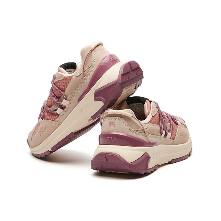 FILA Corsa Fabric Cow Nubuck Leather Trendy Versatile Casual Shock Absorbing Breathable Supportive Low Top Dad Shoes Women sneaker F12W134145FPP