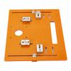 28x25cm Size Cutting Machine Base Plate Aluminium Material Oblique Cut Design Circular Saw Base Plate Woodworking Insert Plate