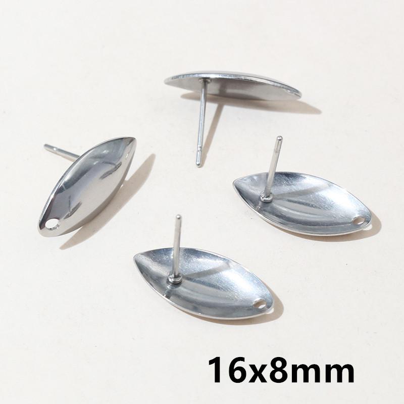 20pcs Irregular Polygonal Geometric Earring Stud Posts Stainless Steel Gold DIY Earrings Jewelry Making Accessories Findings