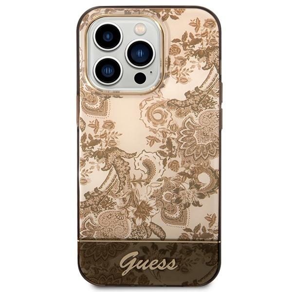 Guess Guhcp14Lhgplhc Iphone 14 Pro 6,1 Ochre Hardcase Porcelain Collection