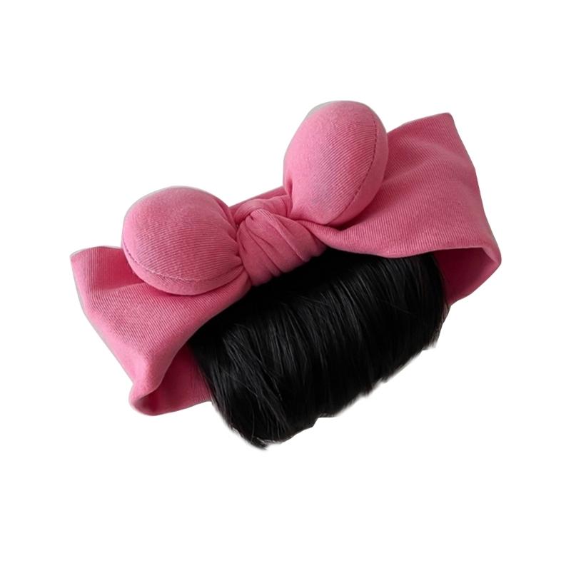 

Stylish Bowknot Headband Infant Wig Bangs Hairpiece 0-1Y Newborns Headwear Solid Color Hairband Decor for Baby Girls розы красного