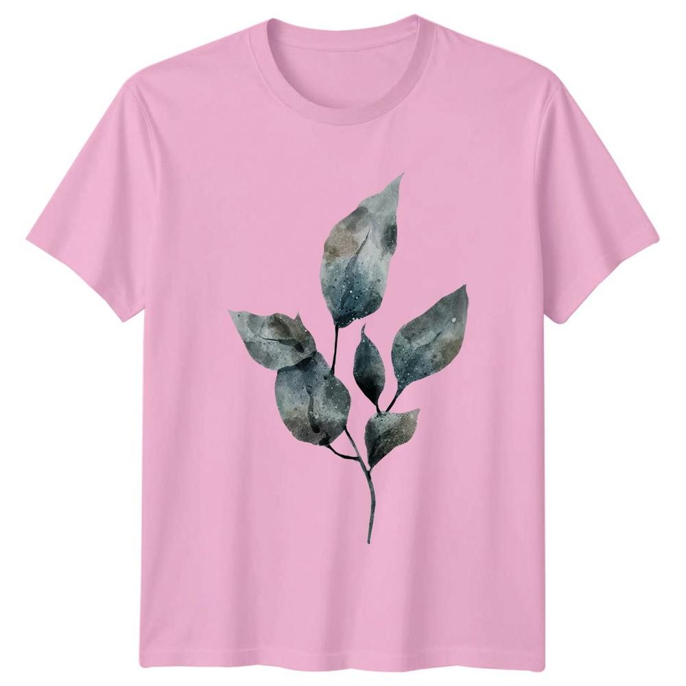 Moody Watercolor Aesthetic Botanical Leaf TShirt Watercolor Art Botanical