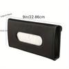 1Pc  Car leather tissue box creative car hanging sun visor chair back draw paper box clip car leather tissue box