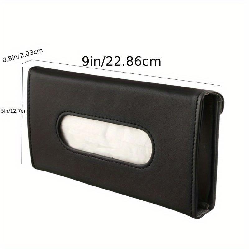 1Pc  Car leather tissue box creative car hanging sun visor chair back draw paper box clip car leather tissue box