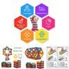 3050100pcs Magnetic Building Blocks Set With Smooth Magnetic Connection And Colorful Shape Variety For Kids