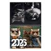 2026 Cat Themed Wall Calendar 12-Month Fashion Cat Decor with Twin-Wire Binding Cute Planner for Home Office & Family Scheduling