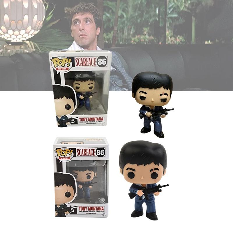Tony Pop Montana Action Figure Scarface Toy With Box Movie Collection