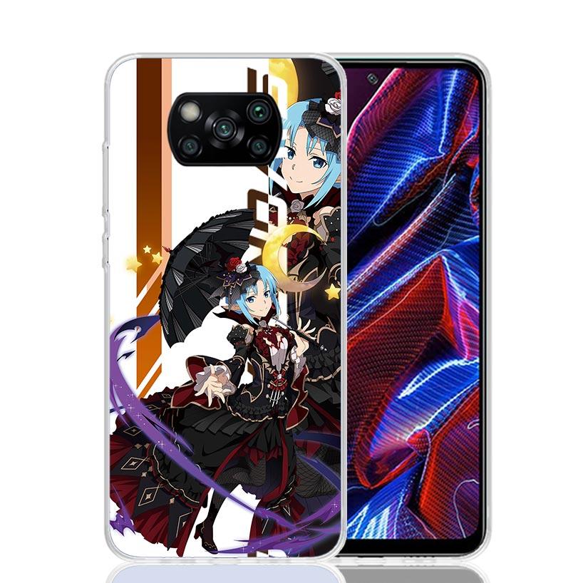

Anime Sword Art Online SAO Case Phone Cover for Xiaomi Redmi Note 10 9 9S 8 8T 7 5 Pro Mi 12T 11T 10T 9T 12 11 Lite A3 A2 Trend Redmi Note 8 Pro