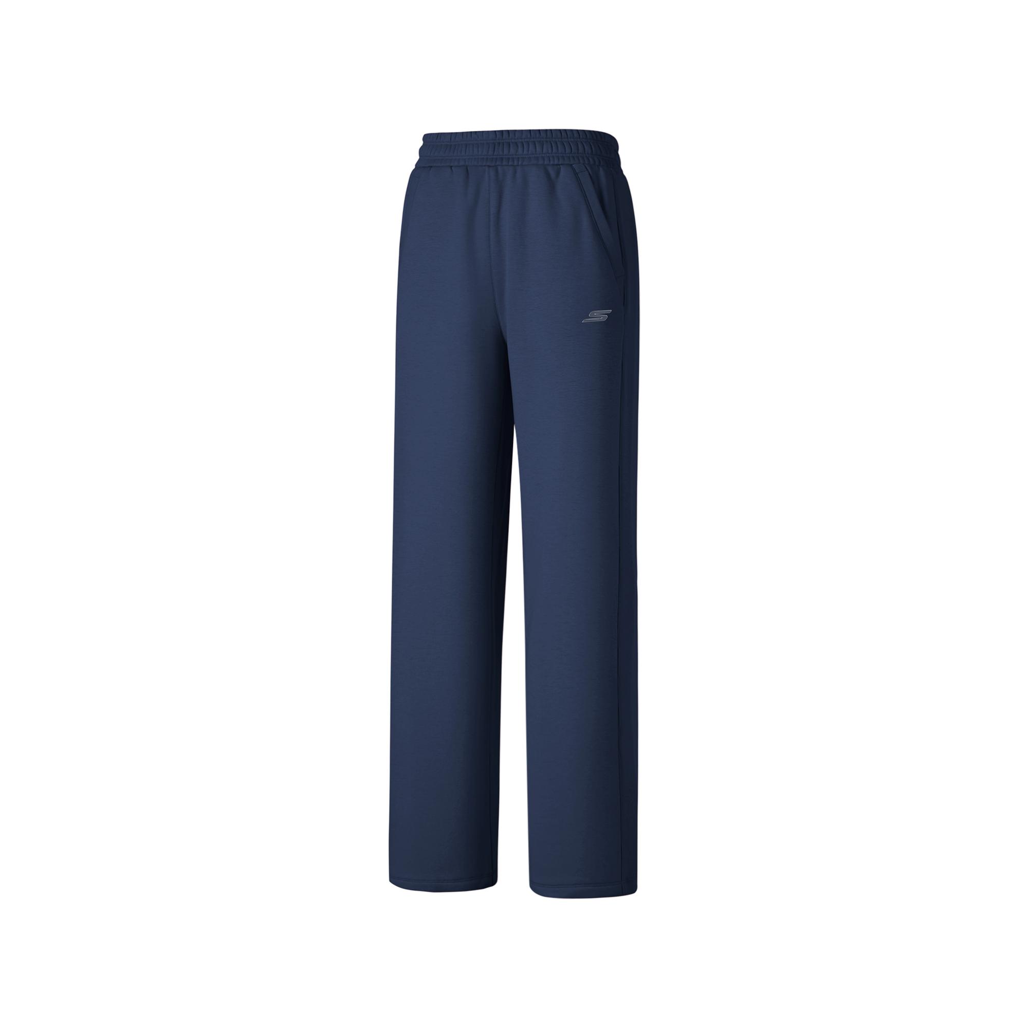 Skechers Fleece Lined Warmth Resistant Stretch Wide Leg Soft Comfortable Knit Sports Pants Women bottoms P425W080-02MZ S