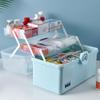 Double-Layer Portable First Aid Kit: Large Capacity Family Medicine Box