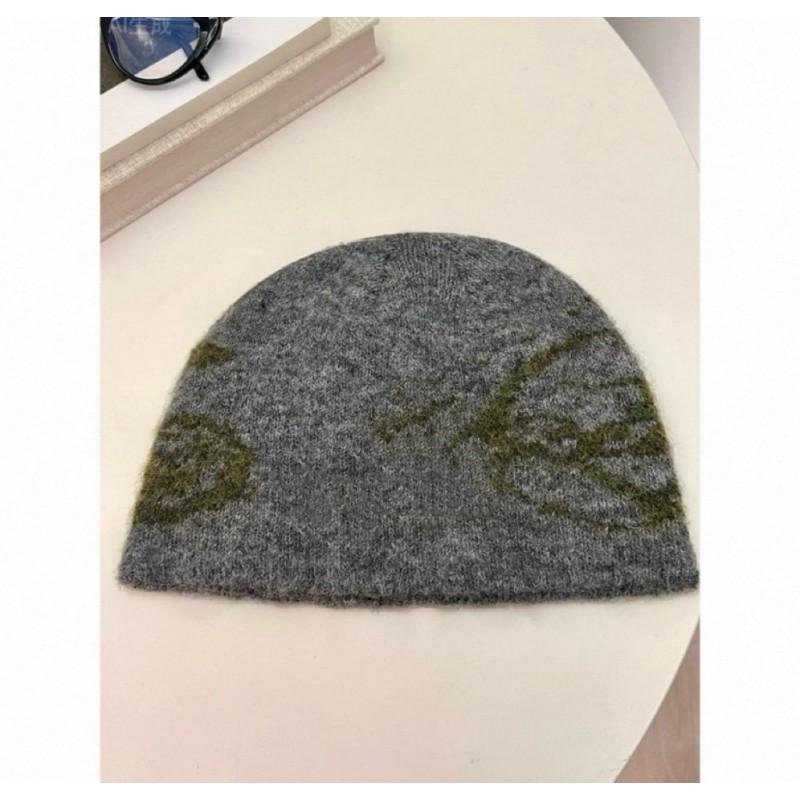 Korean Cartoon Cat Knit Beanie Men Women Winter Warm Ear Flap Hat
