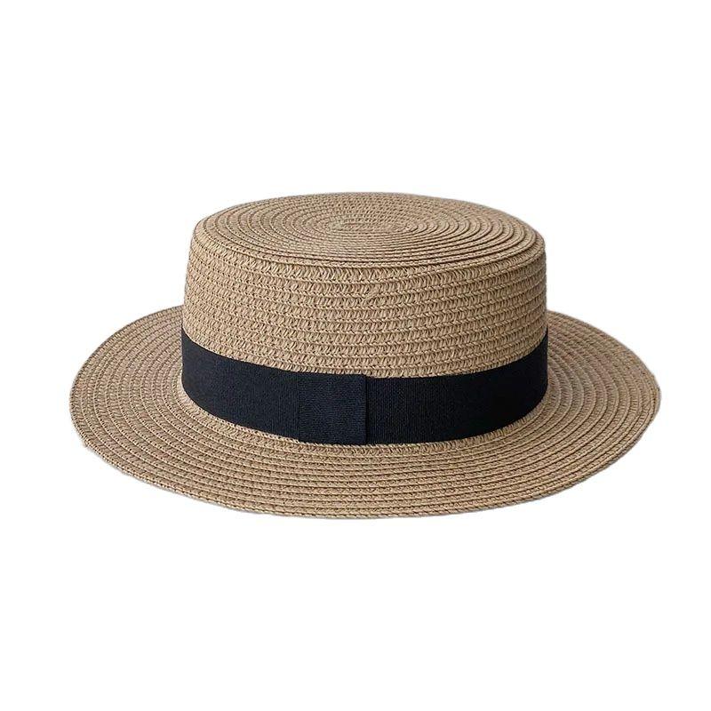 Korean Summer Men's and Women's Top Hats Straw Hats Sunshade Sunscreen Hats Beach Vacation Travel Hat
