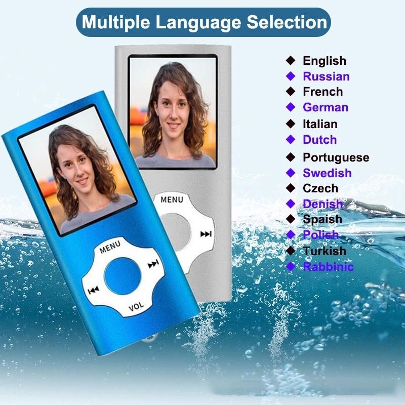 MP3 zenelejátszó Mini Hi-Fi hordozható többféle formátum támogatásával