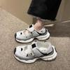 Dad's Shoes, Women's Summer Mesh Breathable Hollow White Hole Shoes, Student Casual Sports Sandals