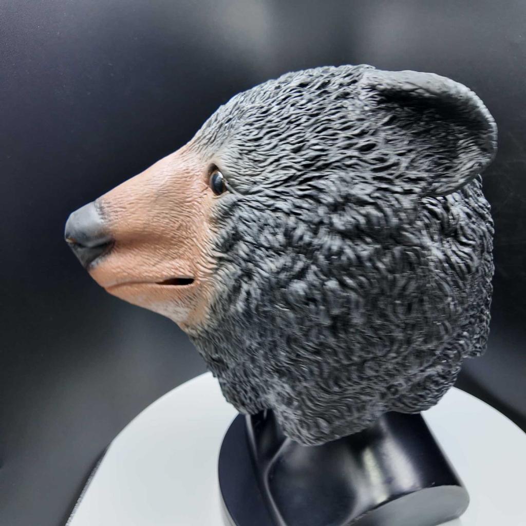Máscara de Látex de Oso Polar Máscara de Animal para Halloween Máscara de Disfraz Oso Lindo Divertido Tonto Fiesta Disfraz