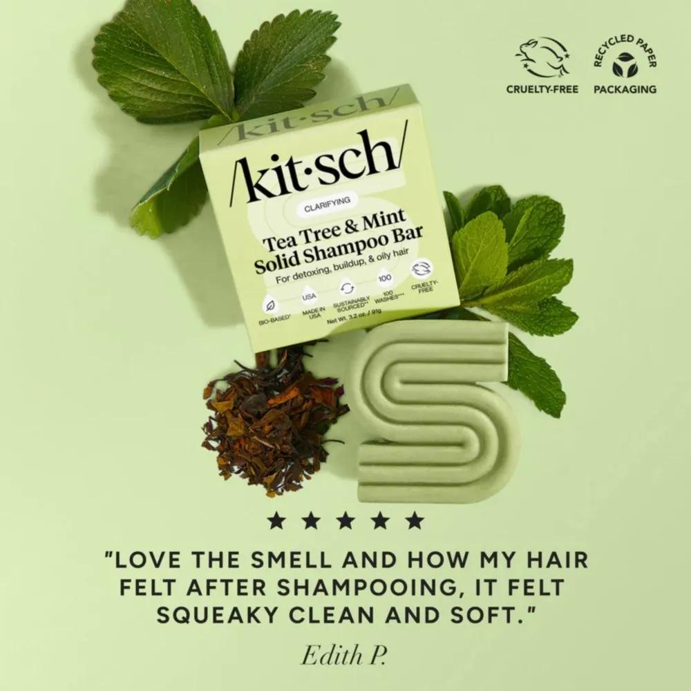 Kitsch TEA TREE MINT Shampoo & Conditioner Bar SET Kitsch