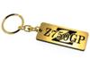 Z750GP Gold and Black Double Ring Acrylic Original Keychain for Classic Imported Exterior Custom Accessories A-29-1 - Cars, Cars, Parts, Mirrors,