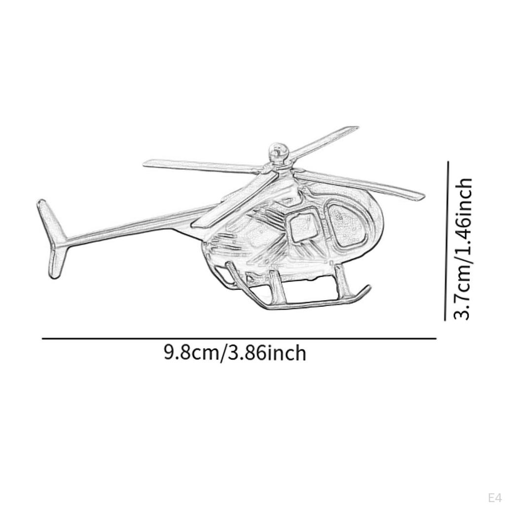 Messing Hubschraubermodell für Luftfahrt-Sammler, Desktop-Ornament für Zuhause/Büro