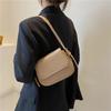 Textured small bag women's  autumn and winter new trendy retro messenger bag underarm shoulder bag solid color small square bag
