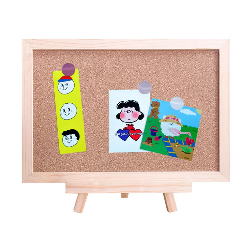 Cork Wall Board Photo Frame Hanging Bulletin Board Announcement Message Picture Display Memo Frame Home Office School Decor