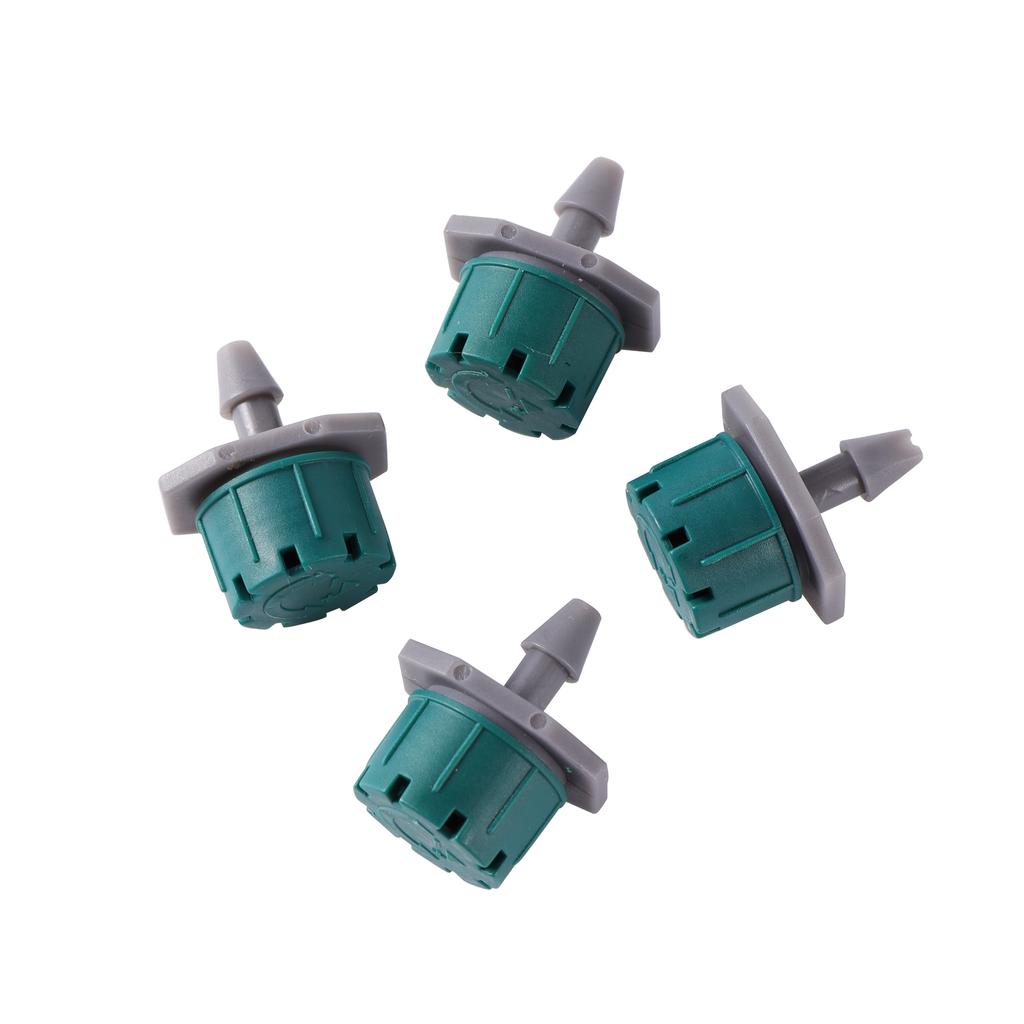 100Pcs Adjustable 4/7mm Micro Nozzles 8 Hole Dripper Emitter Watering Sprinkler Anti-Clogging For Flower Vegetable Irrigation