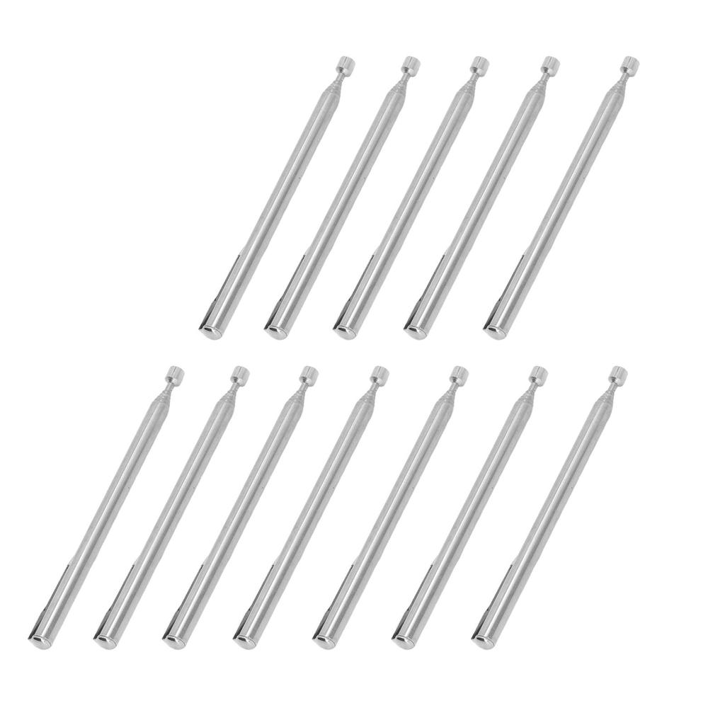 12PCS 2lbs Magnet Steel Sticks with Pocket Clip Telescopic Grabber Rod Magnetic Pickup Tool